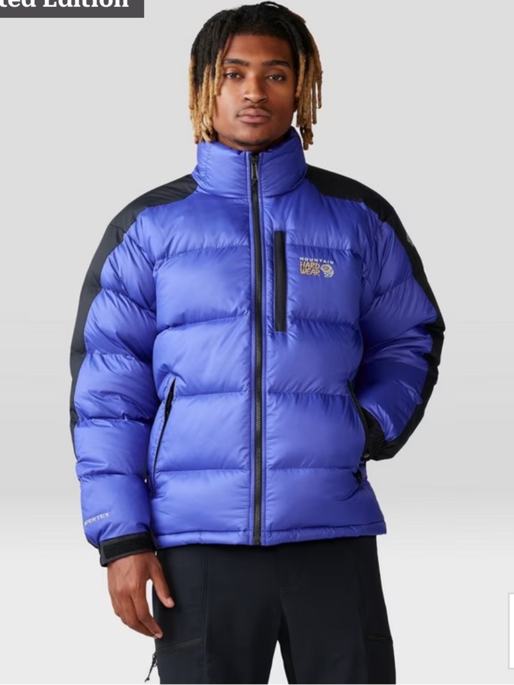 MOUNTAIN HARDWEAR Subzero Puffer Goose Down Unisex XL Original Blue Black